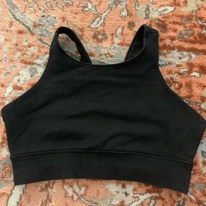 PACT black Longline sports bra
